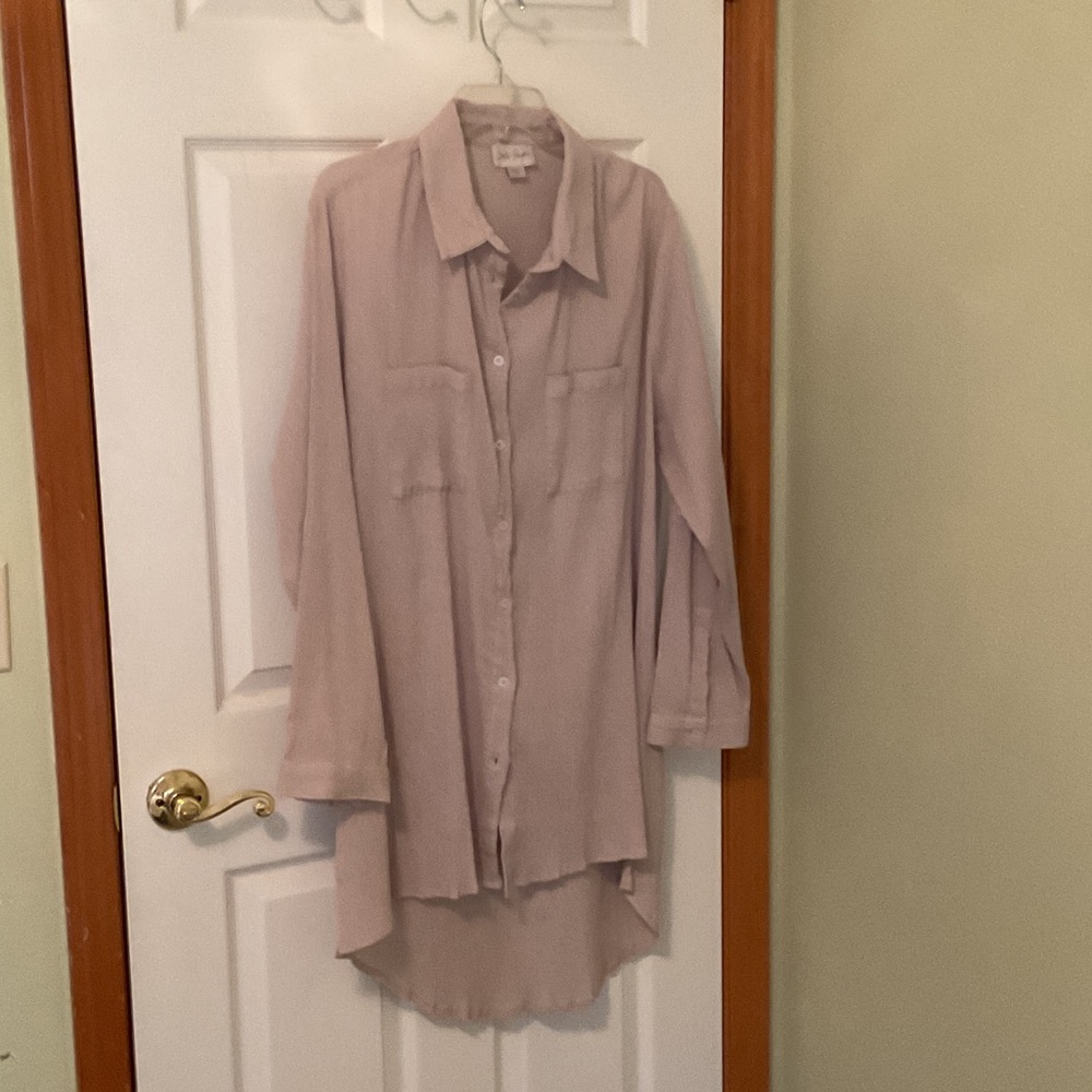 Charlie Paige Light Pink Button Down Shirt